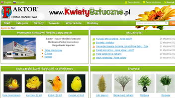 screenshot kwiatysztuczne.pl strona główna